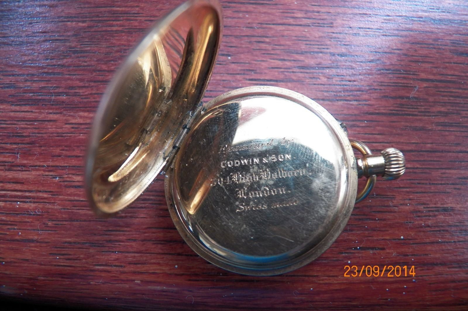 Swiss hunter watch inspected by Godwin